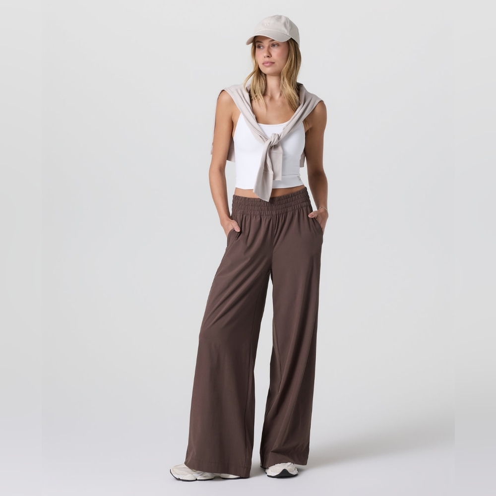 Vuori Villa Wideleg Pants Java XS NEW NWT